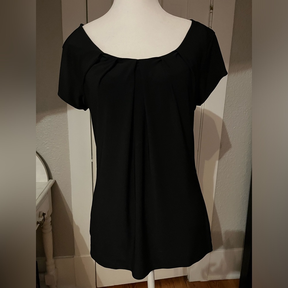 Black thin, White House, black market, business, casual top, short sleeved